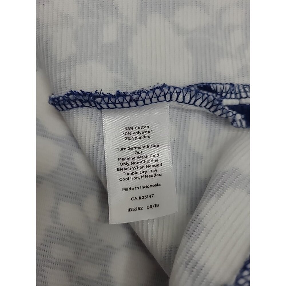 Talbots Plus Top Women's Size 3X Floral Blue and White - Picture 5 of 6